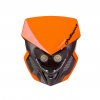 Headlights POLISPORT 8668800003 LOOKOS EVO Standard Version with LED (headlight+battery) Orange/Black