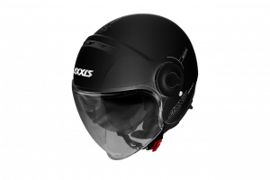 JET helmet AXXIS RAVEN SV ABS solid black gloss , M dydžio