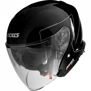 JET helmet AXXIS MIRAGE SV ABS solid black gloss , XS dydžio