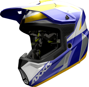 MX helmet AXXIS WOLF bandit c3 matt yellow , XS dydžio