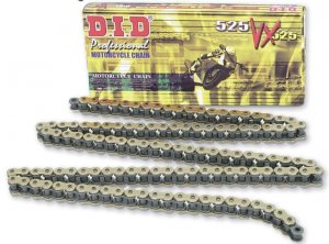 VX series X-Ring chain D.I.D Chain 525VX3 , 118 narelių ilgio , auksas-juoda spalvos