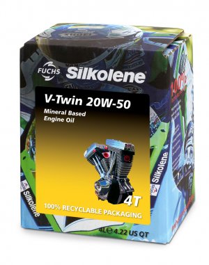 Variklio tepalas SILKOLENE V-TWIN 20W-50 MINERAL 4 l