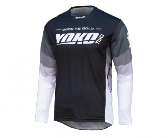 MX jersey YOKO TWO black/white/grey , XL dydžio