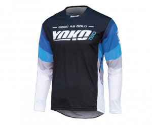 MX jersey YOKO TWO black/white/blue , S dydžio