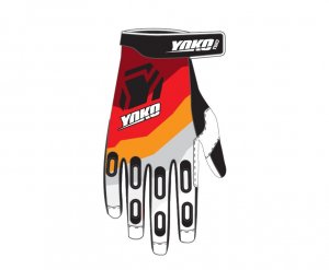MX gloves YOKO TWO black/white/red S (7)