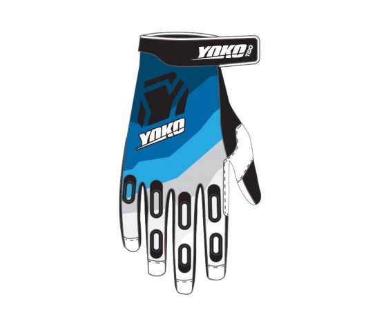 MX gloves YOKO TWO black/white/blue XXL (11)