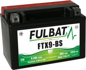 Neaptarnaujamas akumuliatorius FULBAT FTX9-BS (YTX9-BS)