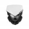 Headlights POLISPORT 8668800001 LOOKOS EVO Standard Version with LED (headlight+battery) balta/juoda