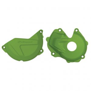 Clutch and ignition cover protector kit POLISPORT , žalios spalvos