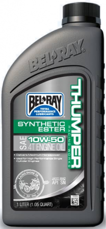 Variklio tepalas Bel-Ray THUMPER RACING WORKS SYNTHETIC ESTER 4T 10W-50 1 l