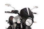 Windshield PUIG 9560F RETROVISION matinė juoda dark smoke