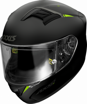 FULL FACE helmet AXXIS GP RACER SV FIBER solid fluor yellow , XS dydžio