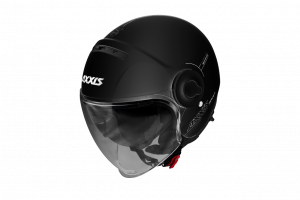 JET helmet AXXIS RAVEN SV ABS solid black matt , S dydžio