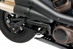 Footpegs support CUSTOMACCES SOP002N COMBO , juodos spalvos